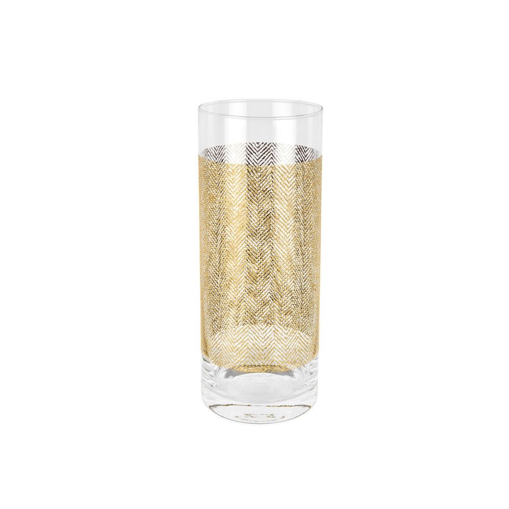 Cilindrična vaza Spigato Gold