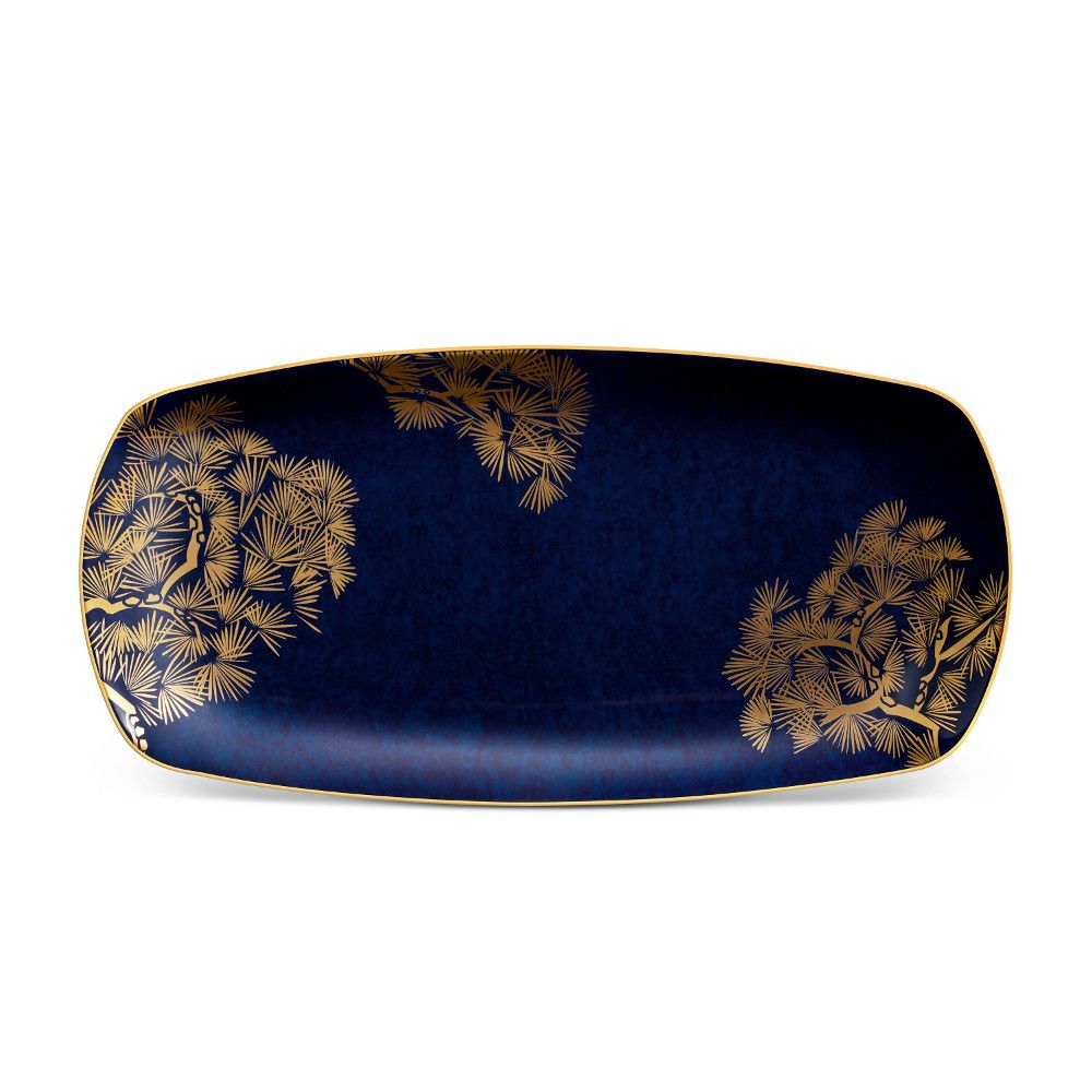 Pravokotni pladenj za pecivo Zen Bonsai Blue