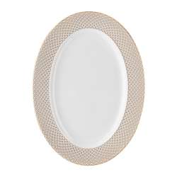 Oval Carreau Beige