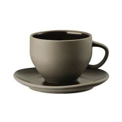 Cappuccino skodelica+ krožnik Slate Grey
