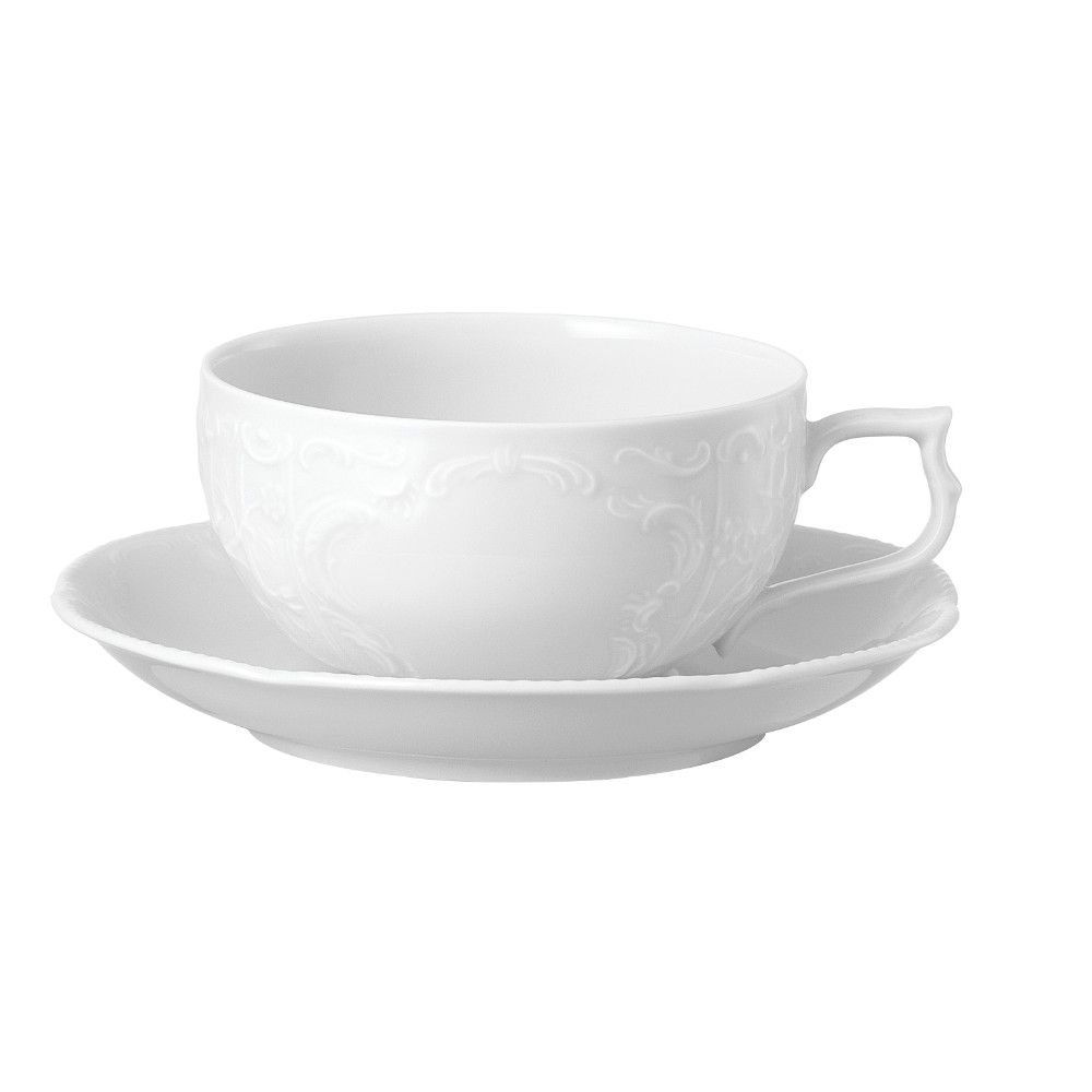Čajna skodelica+ krožnik White